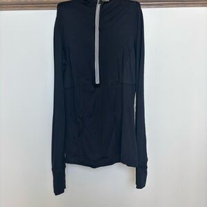 Campus Crew - Women's Black Half-Zip Sweater, Size Small